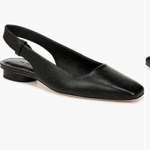 Vince Vida Slingback Flats NWT black leather